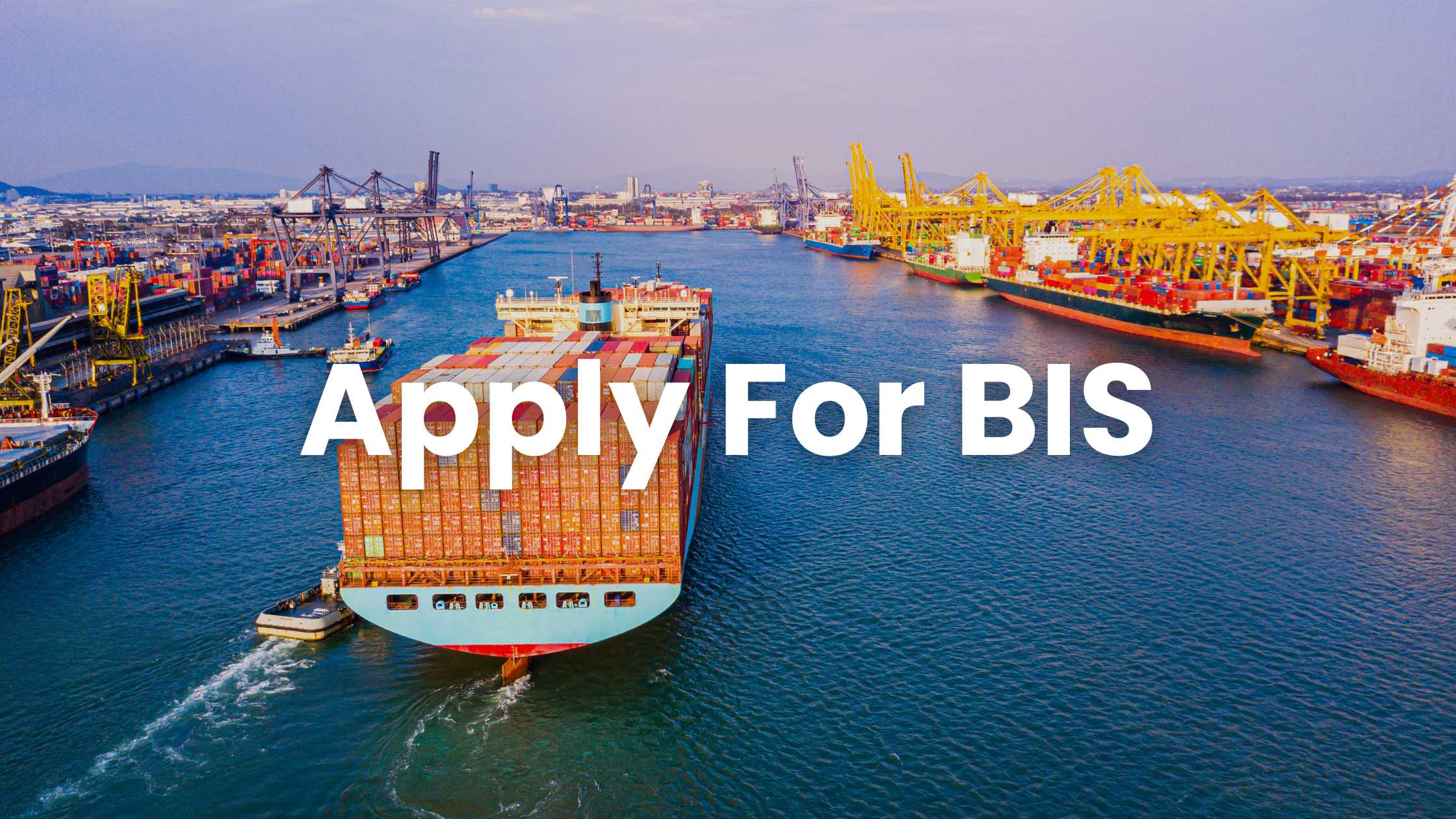 Apply for Bureau of Indian Standards certificate