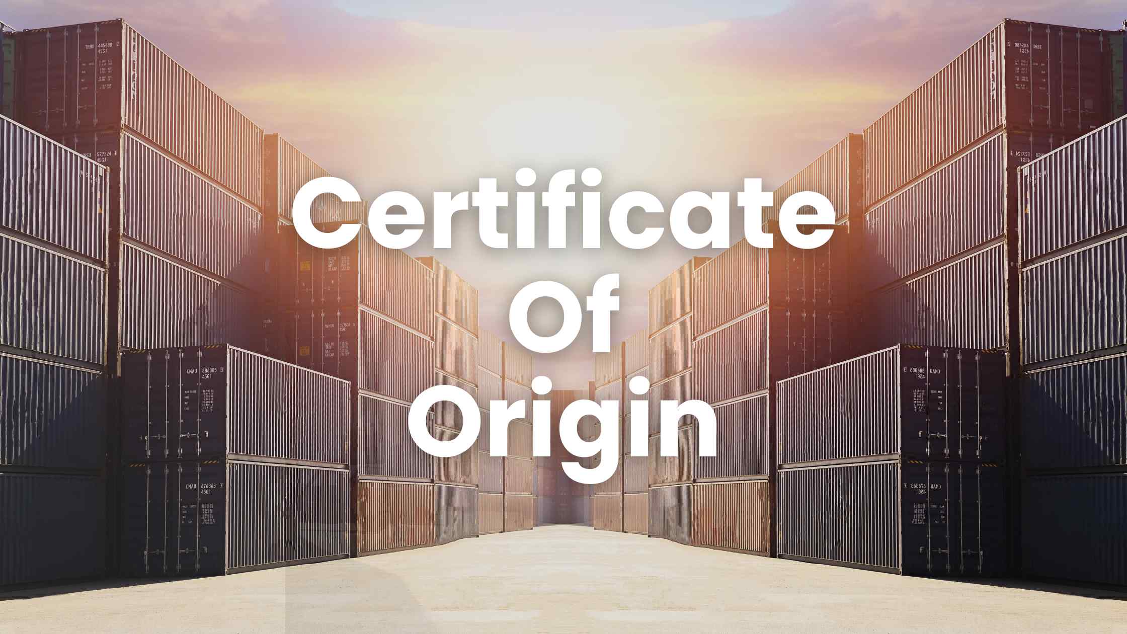Certificate of Origin | CoO DGFT