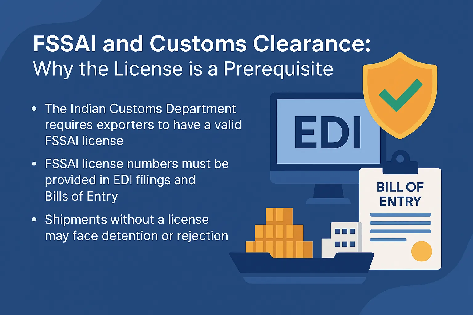 Get FSSAI Export License Hassle Free in 2025 9 fssai and customs