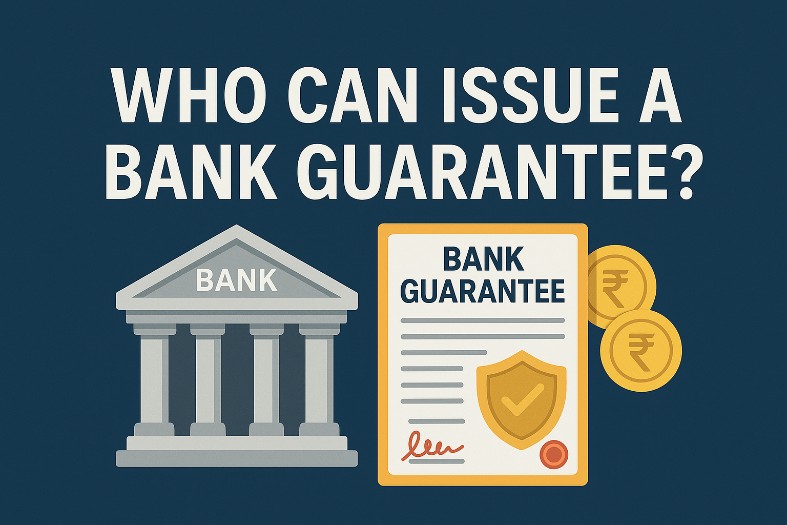 Who can issue Bank Guarantee? 1 Who can issue a bank guarantee