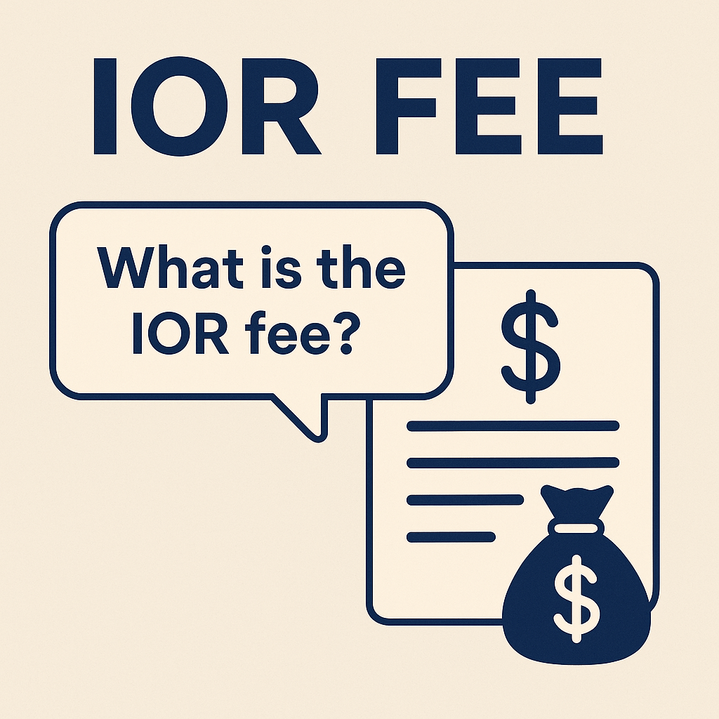 What is the IOR fee? 9 what is ior fee