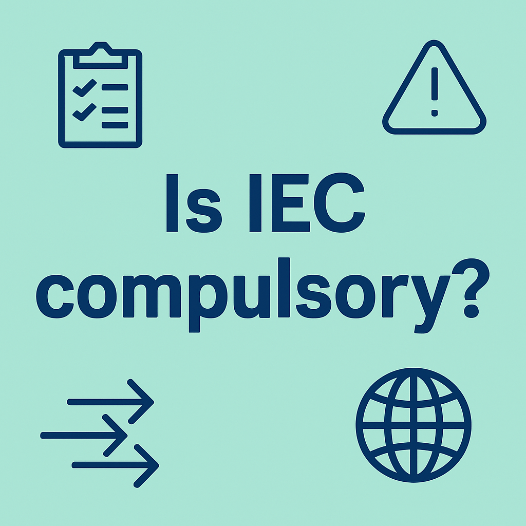 Is IEC compulsory? 6 Is IEC compulsory