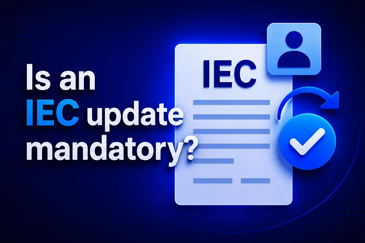 Is an IEC update mandatory