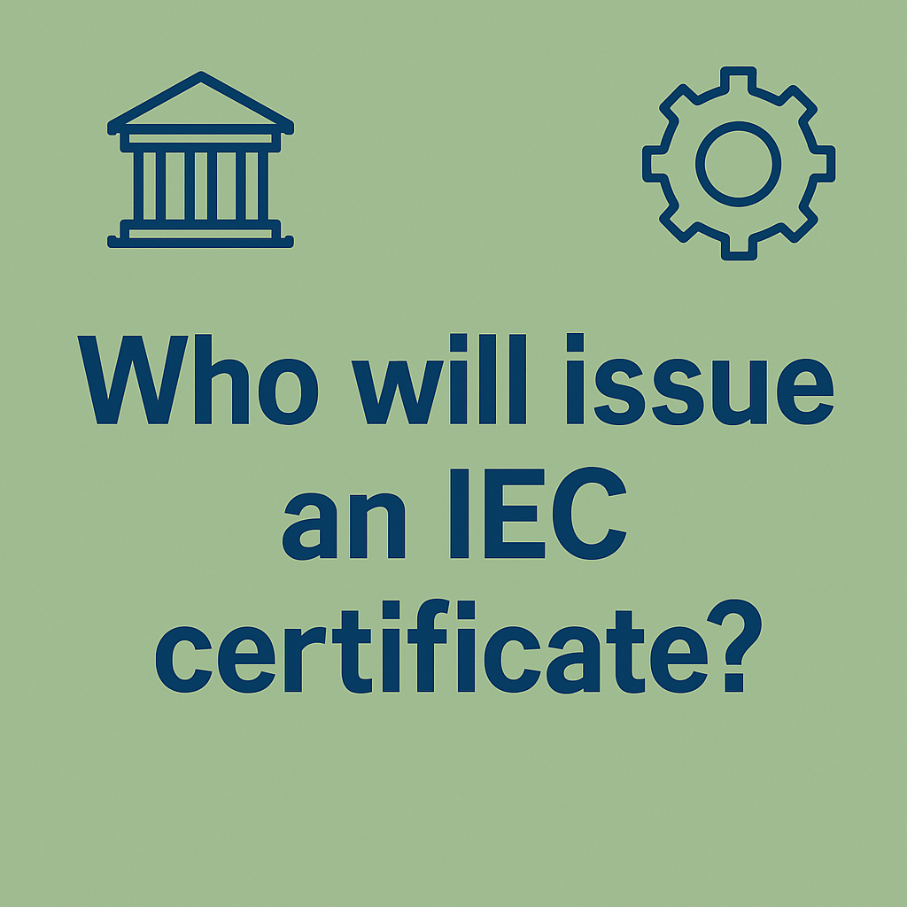Who will issue an IEC certificate? 5 Who-will-issue-an-IEC-certificate