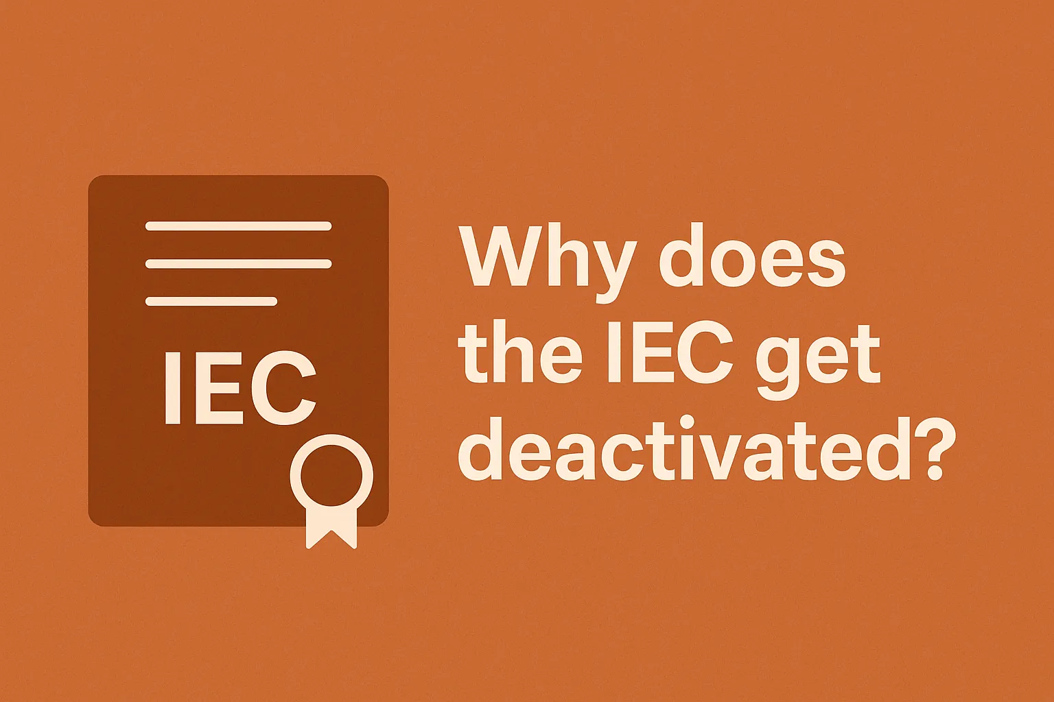 Why does the IEC get deactivated