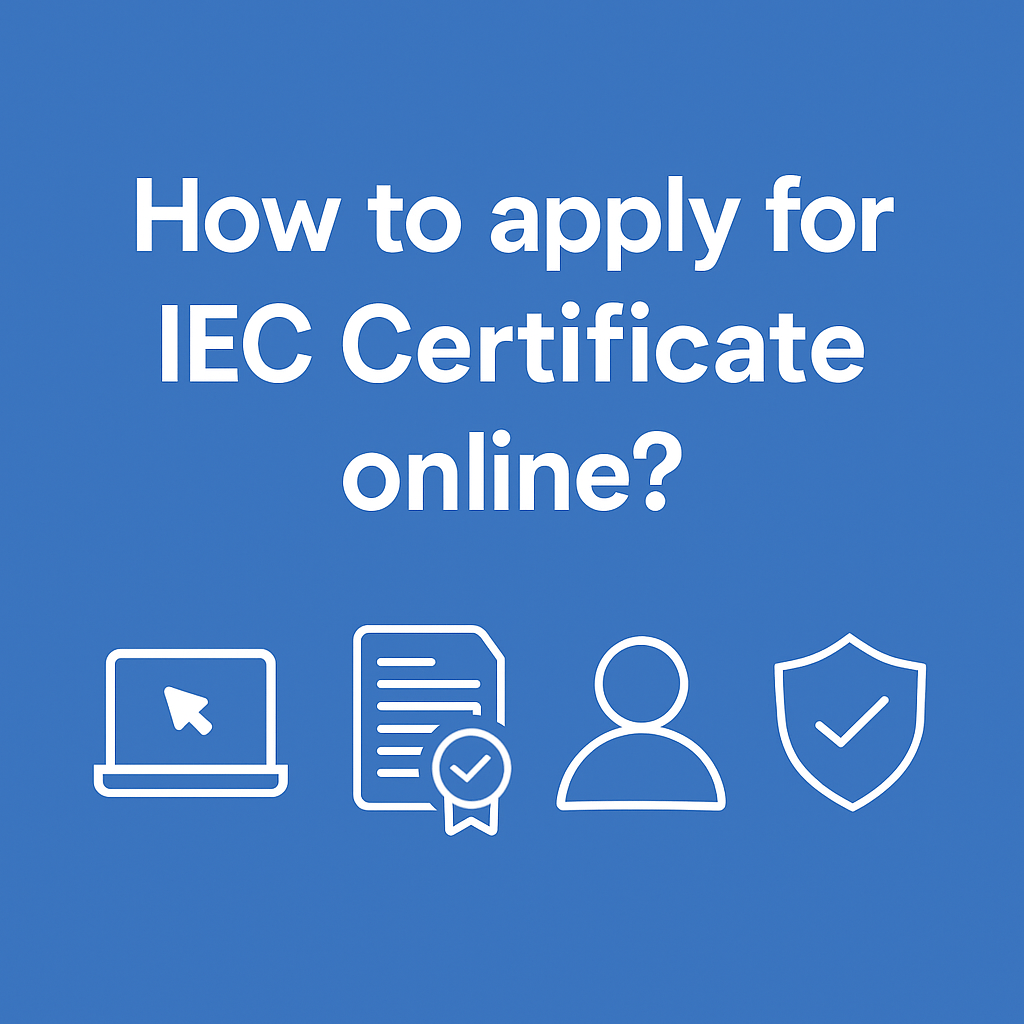 How to apply IEC certificate online? 3 how to apply iec certificate online