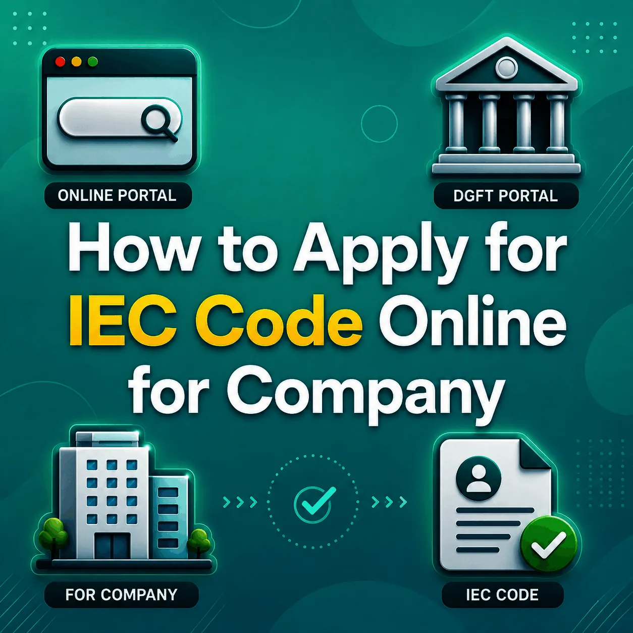 how to apply iec code online for a company