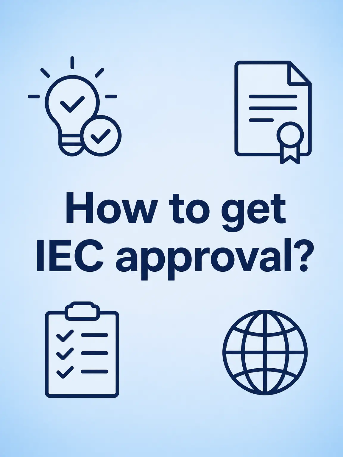 how to get iec approval