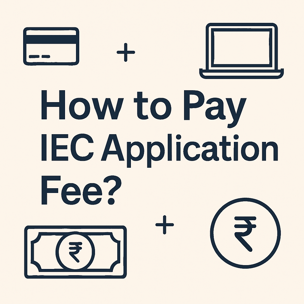 How to pay IEC application fee? 8 how to pay iec application fee