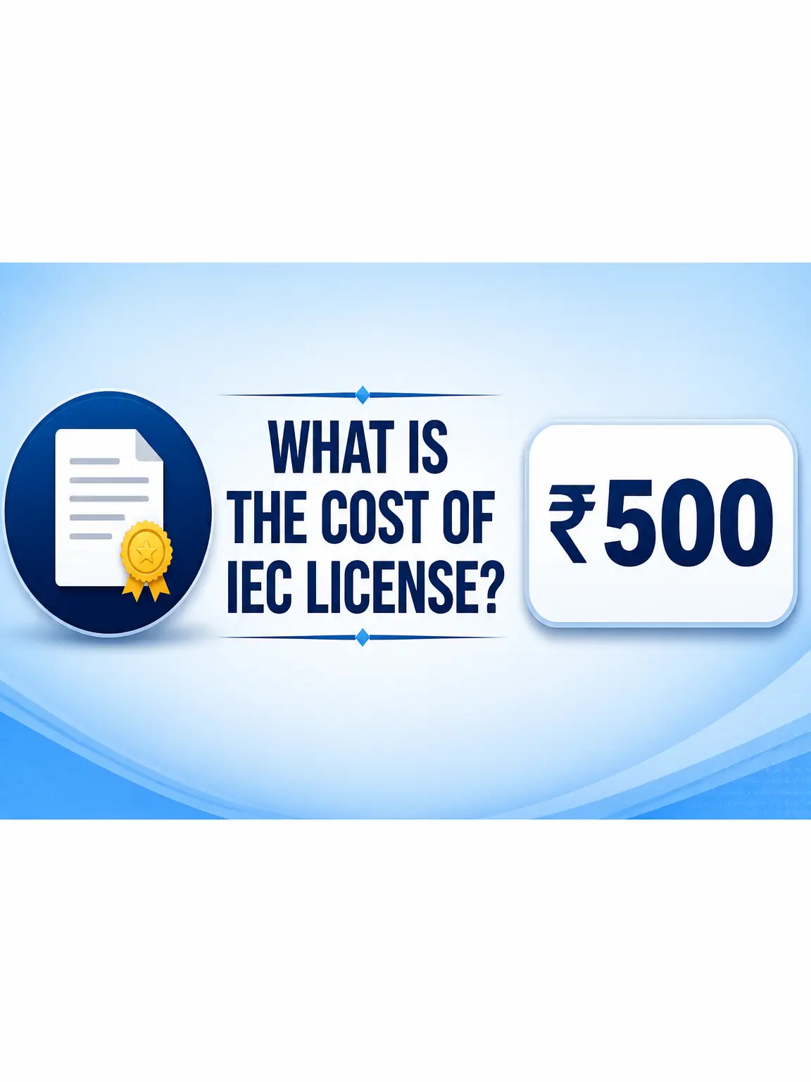 what is the cost of iec license