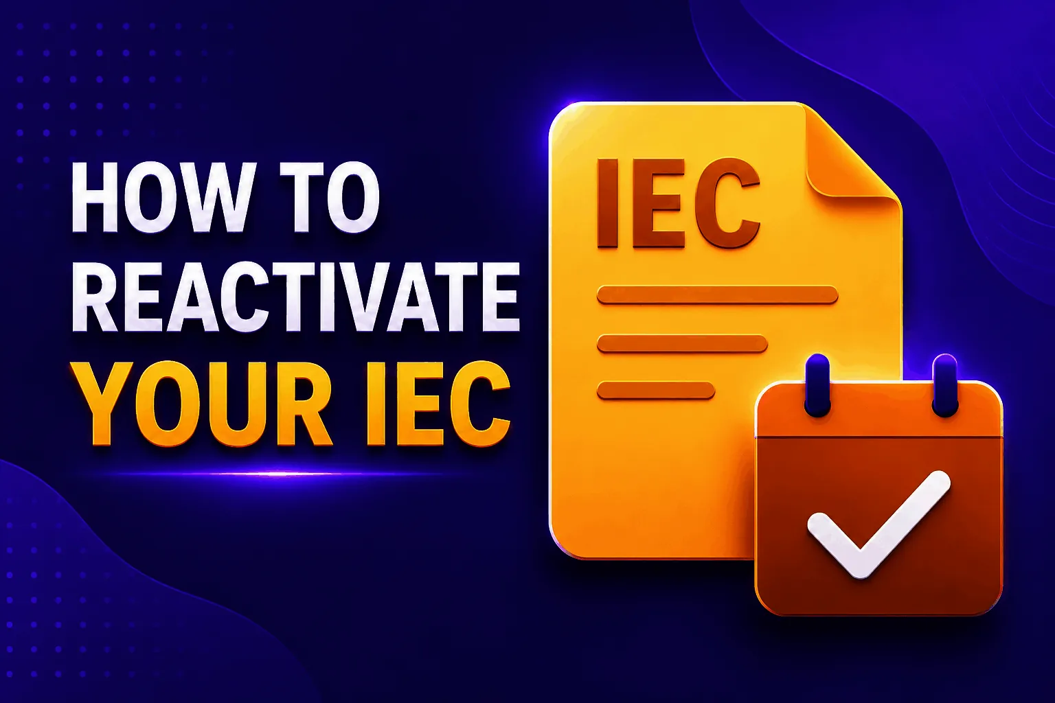 How to reactivate your IEC