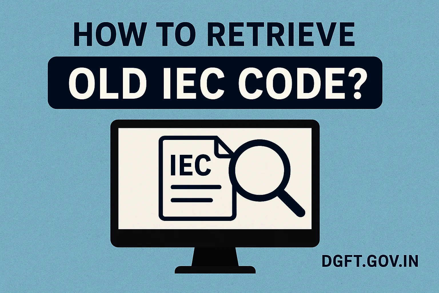 How to retreive old IEC code