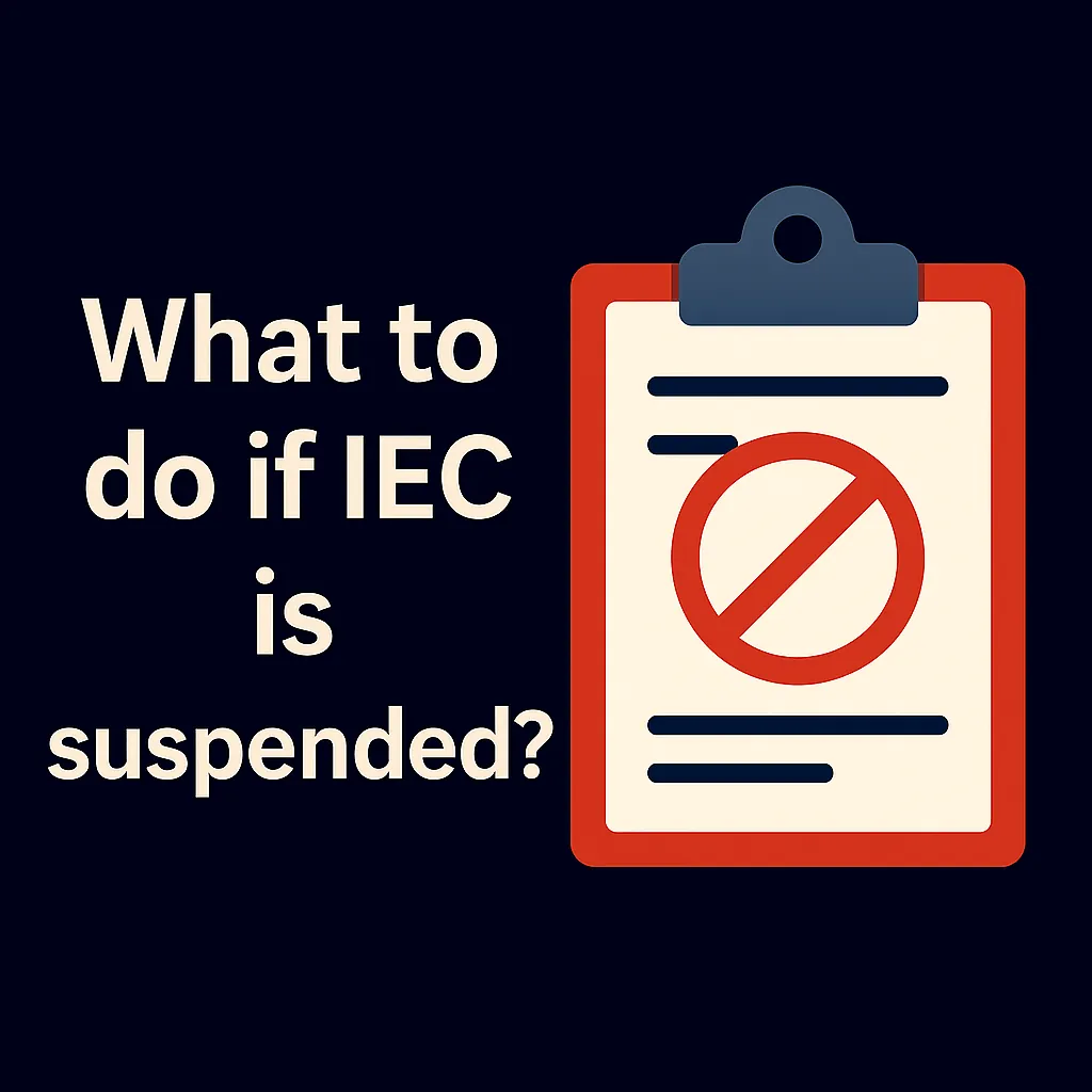 What to do if IEC is suspended