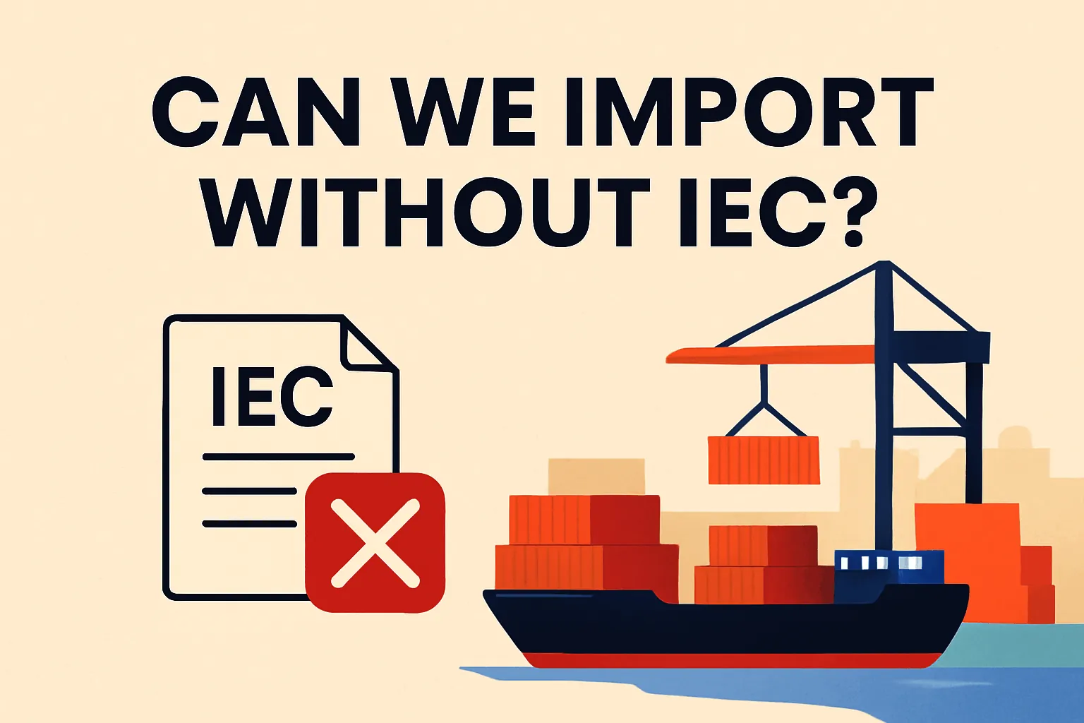 Can we import without IEC