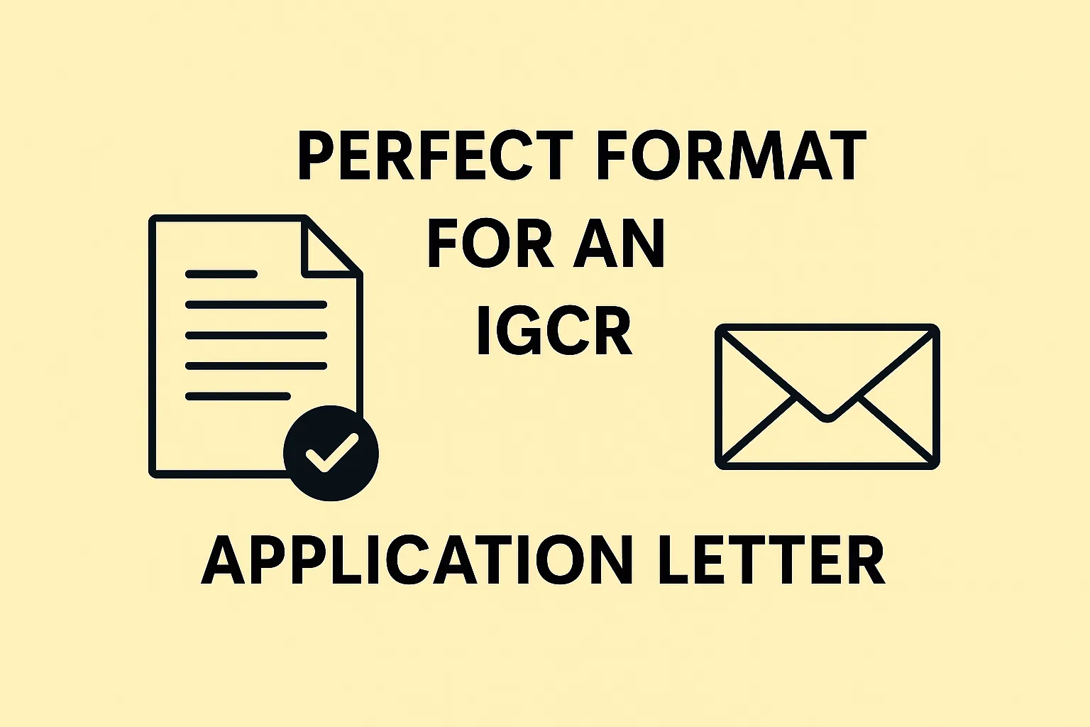 Perfect format for an IGCR application letter