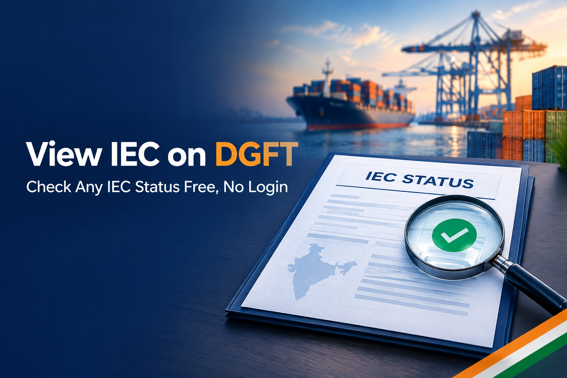 Export Import Tools 139 View IEC on the DGFT portal and check IEC status