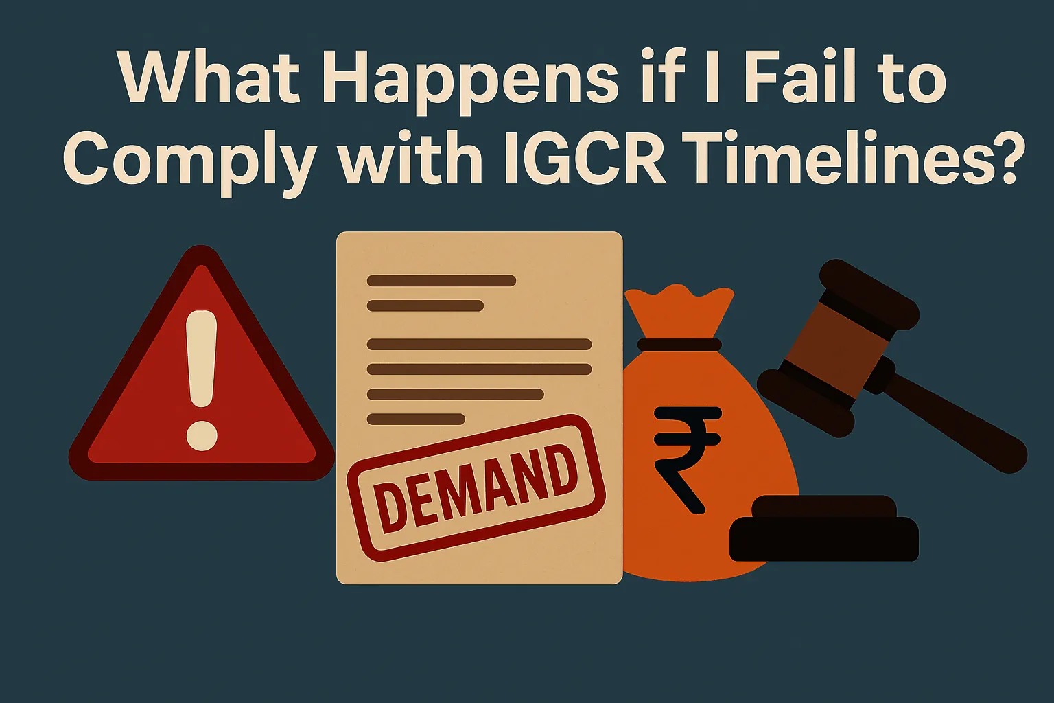 Wha happens if I fail to comply with IGCR timelines