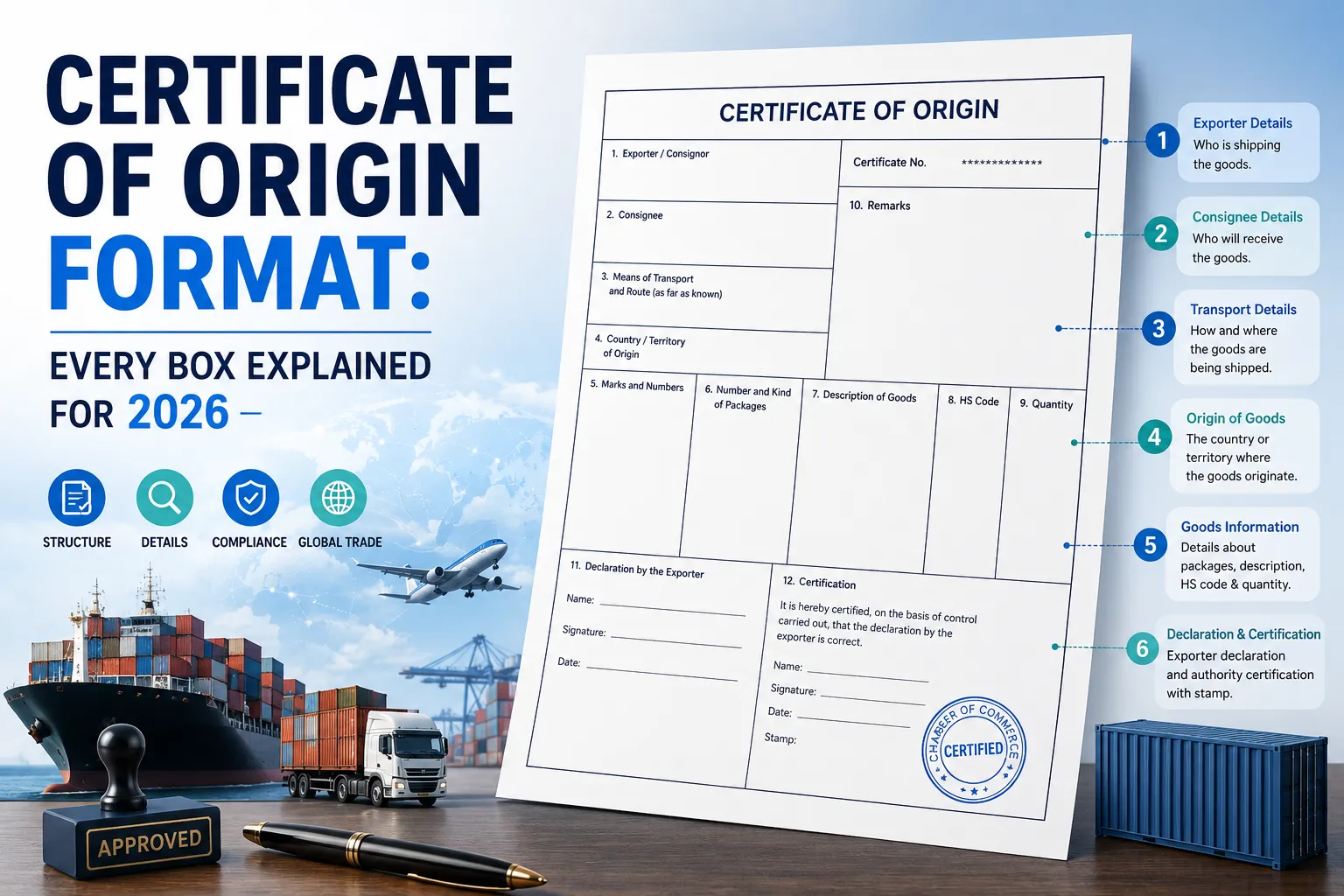 Export Import Tools 27 Certificate of Origin Format