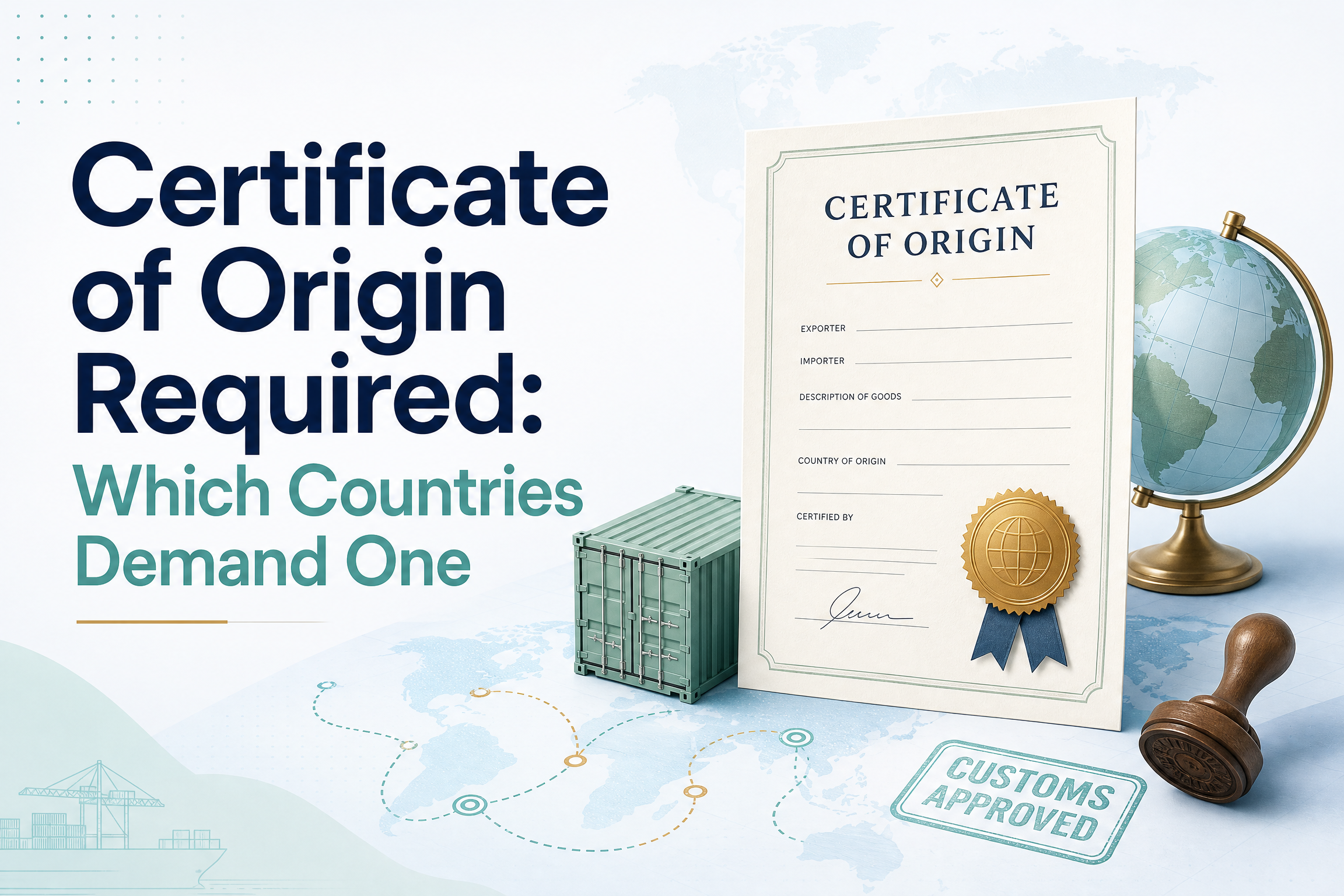 Certificate of Origin Required