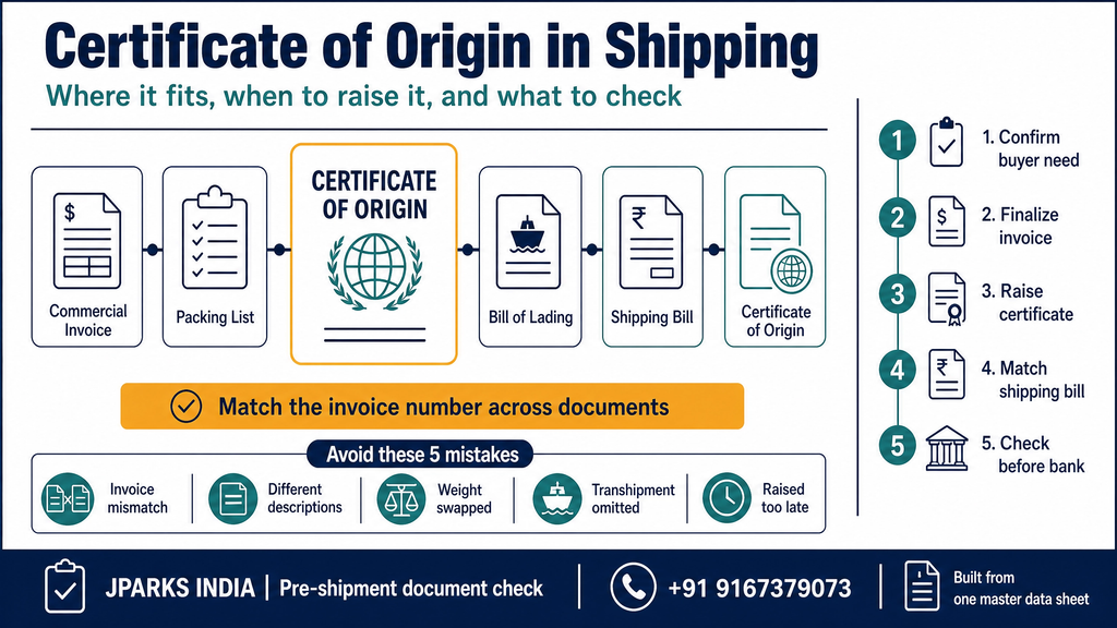 Certificate of Origin in Shipping Documents: Where It Fits 1 Certificate of Origin in Shipping Documents overview