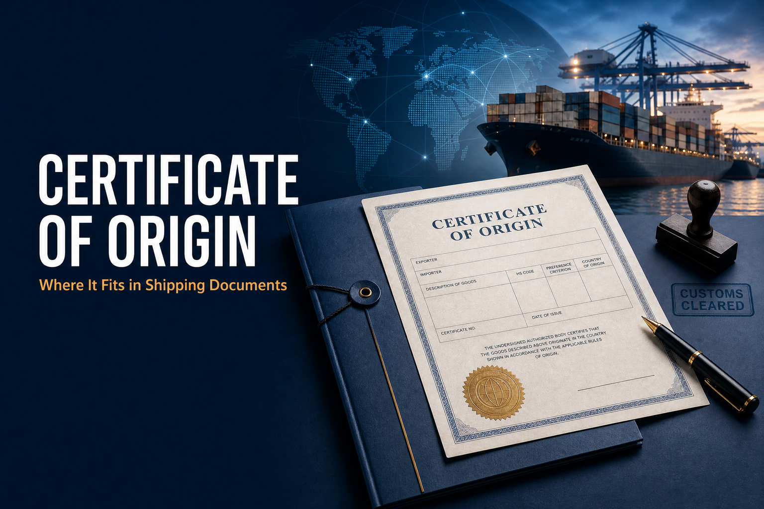 Certificate of Origin in Shipping Documents