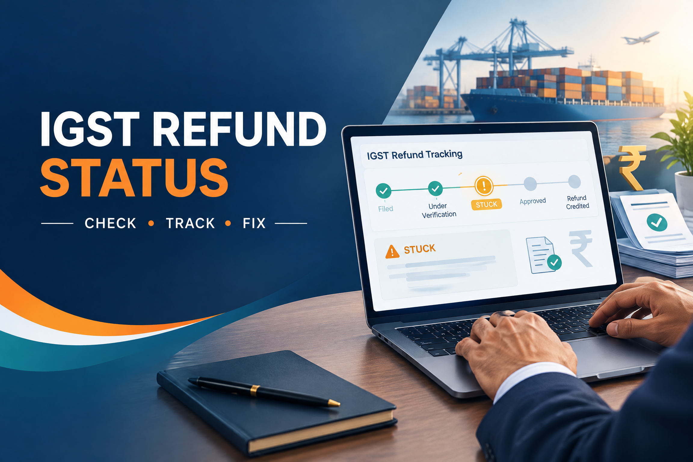 IGST refund status check on the GST portal and ICEGATE