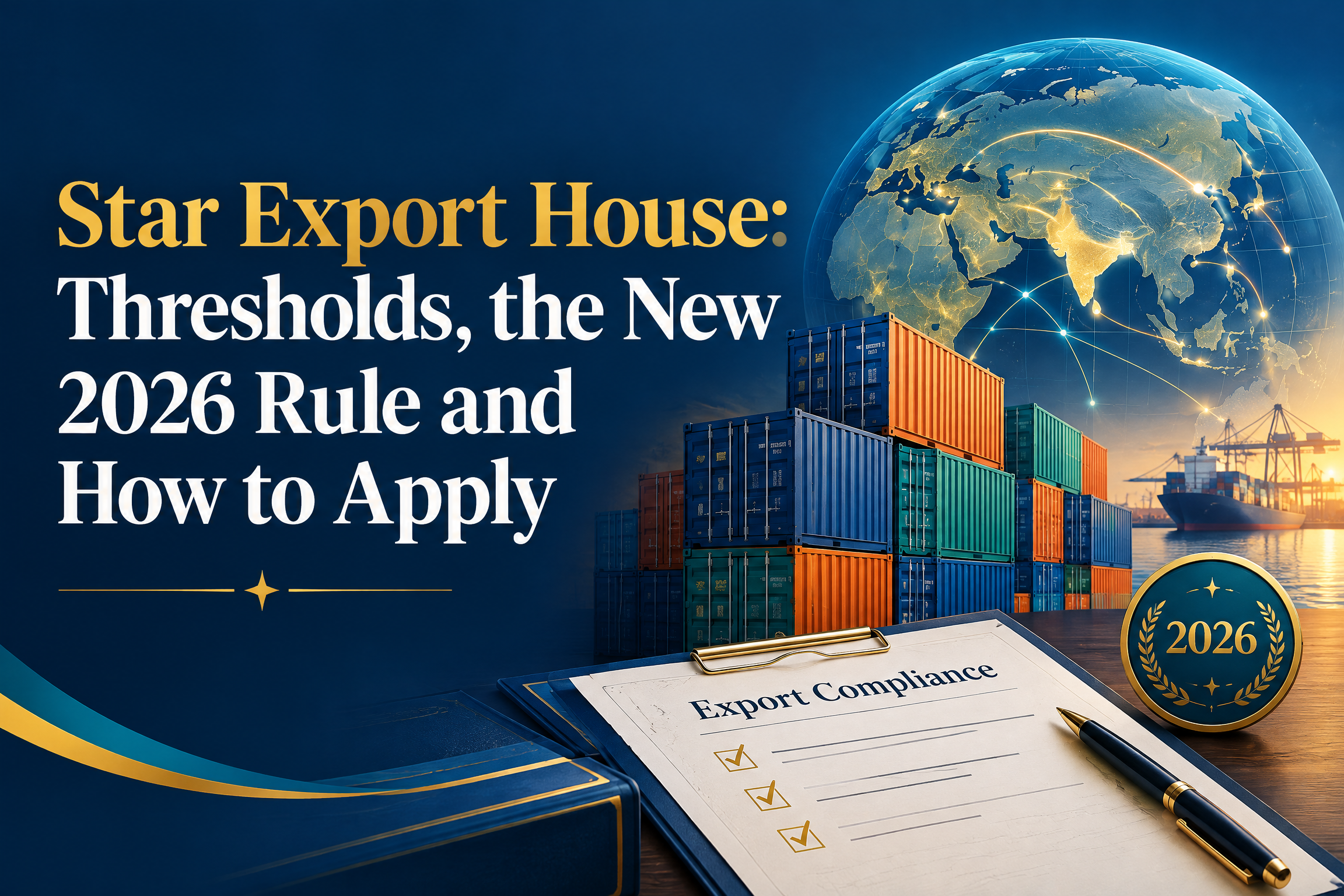 Star export house status holder certificate application on the DGFT portal