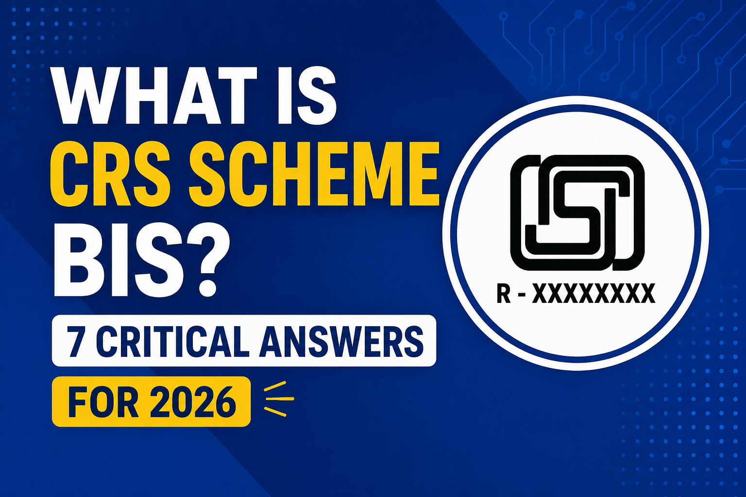 What Is CRS Scheme BIS