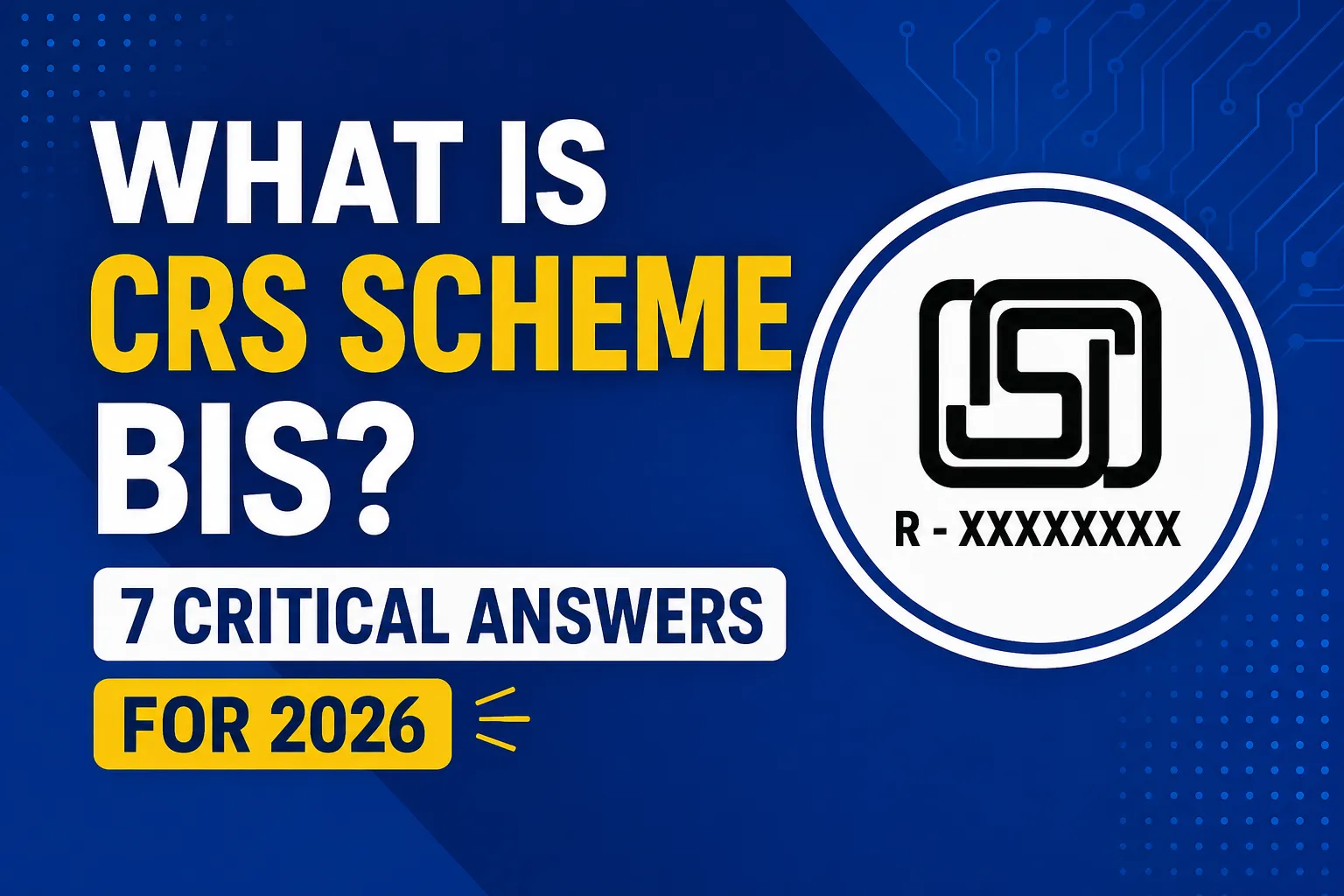 Export Import Tools 31 What Is CRS Scheme BIS