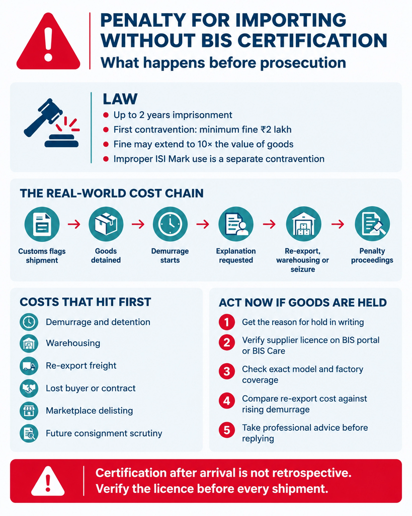 Penalty for Importing Without BIS Certification: 2026 Risks and Costs 1 bis import penalty