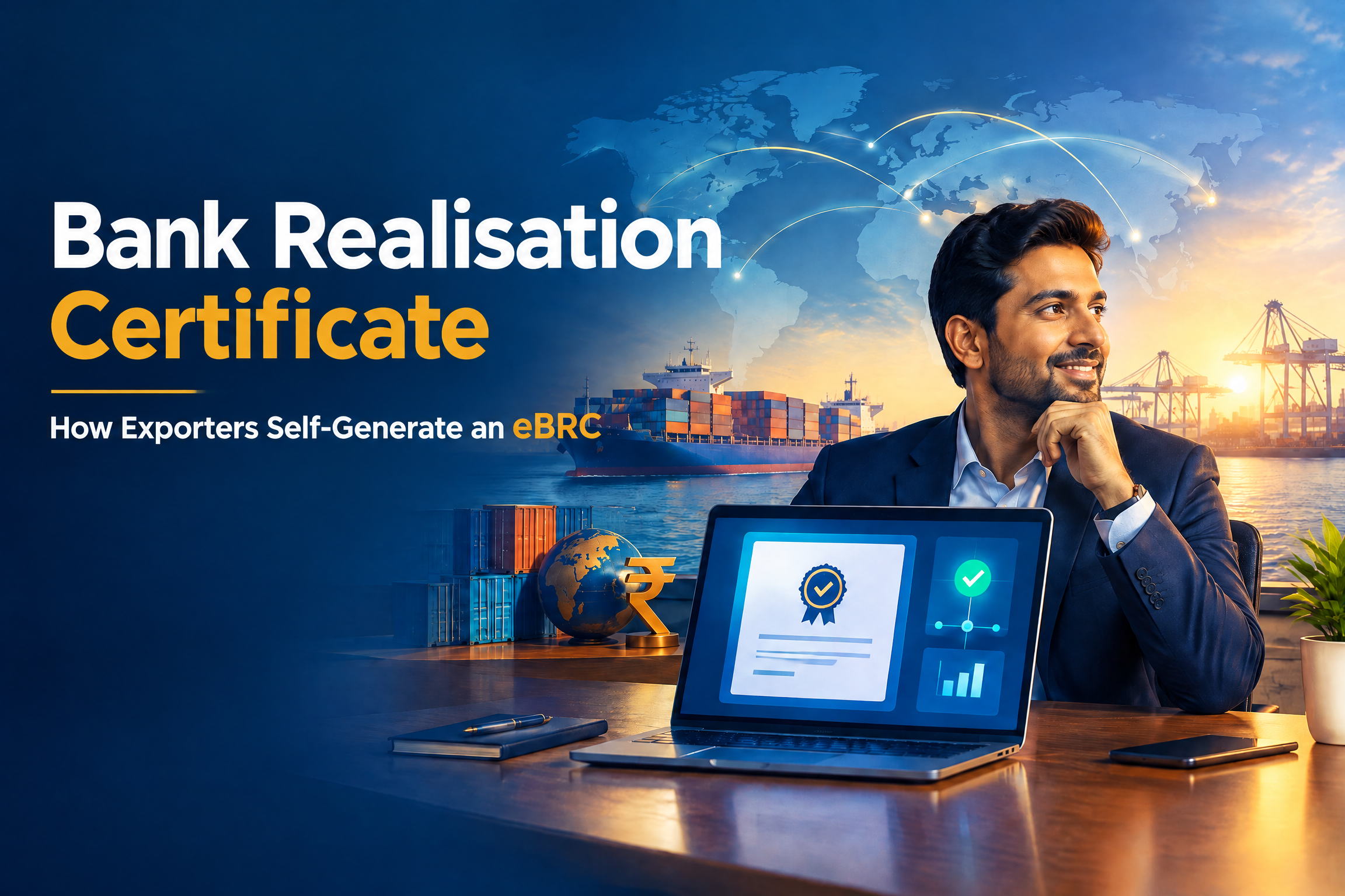 Bank realisation certificate eBRC generation on the DGFT portal