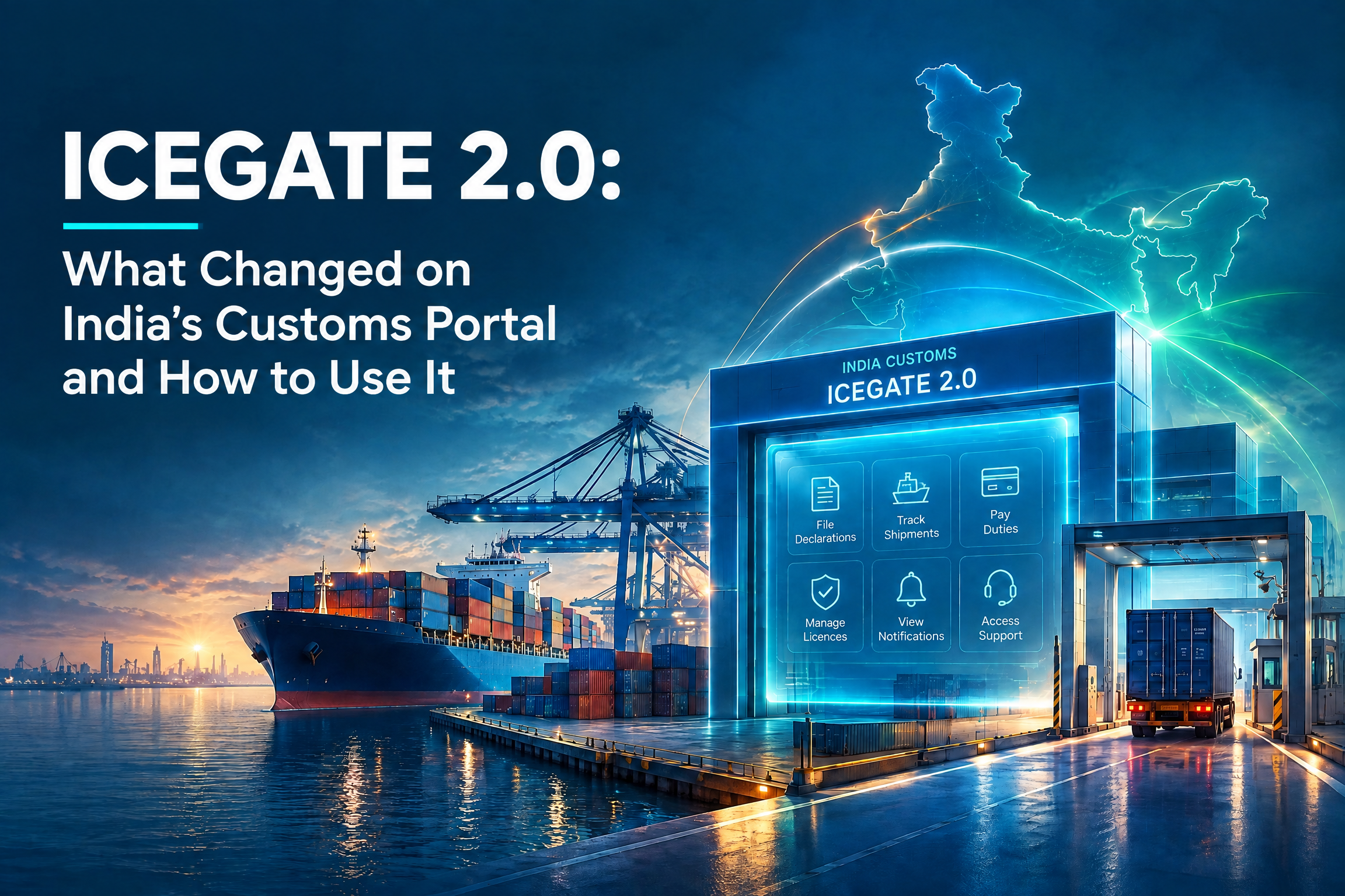 ICEGATE 2.0 Indian Customs National Trade Portal home page