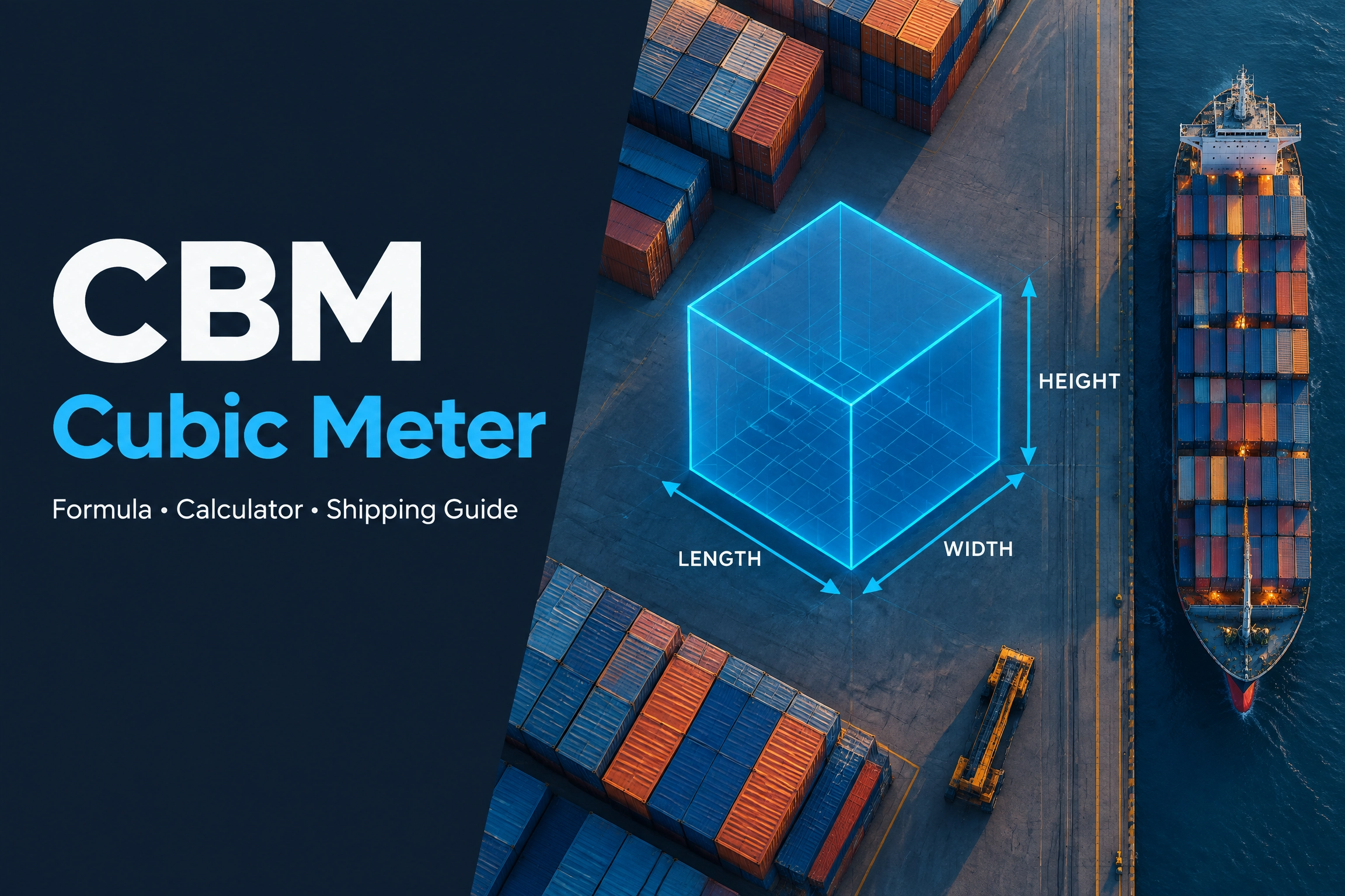 CBM full form calculator for cubic metre volume in shipping